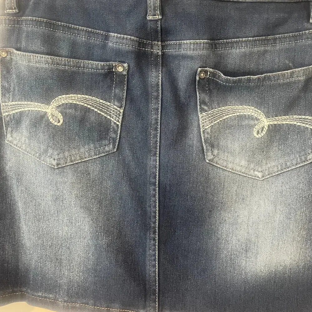 Justice Premium Jeans Skirt Sz 14R